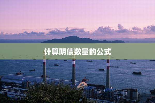 计算阴债数量的公式