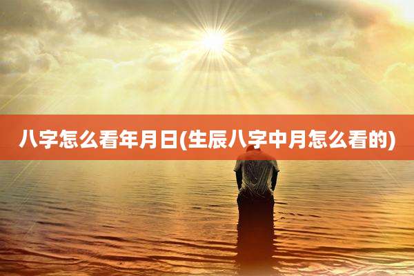 八字怎么看年月日(生辰八字中月怎么看的)