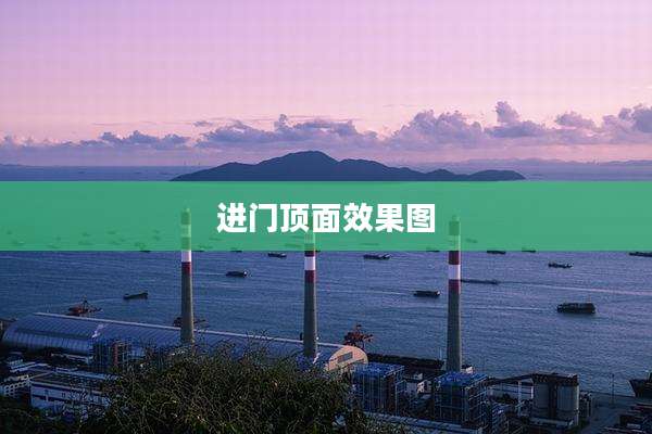 进门顶面效果图
