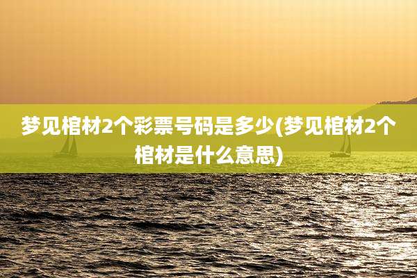 梦见棺材2个彩票号码是多少(梦见棺材2个棺材是什么意思)