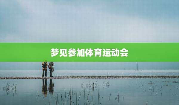 梦见参加体育运动会