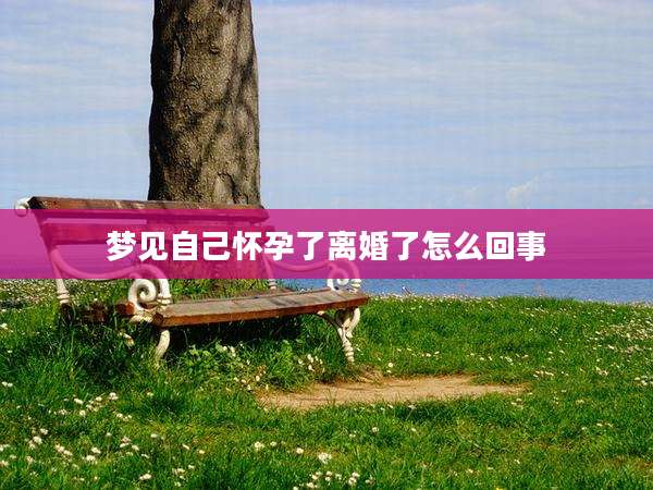 梦见自己怀孕了离婚了怎么回事