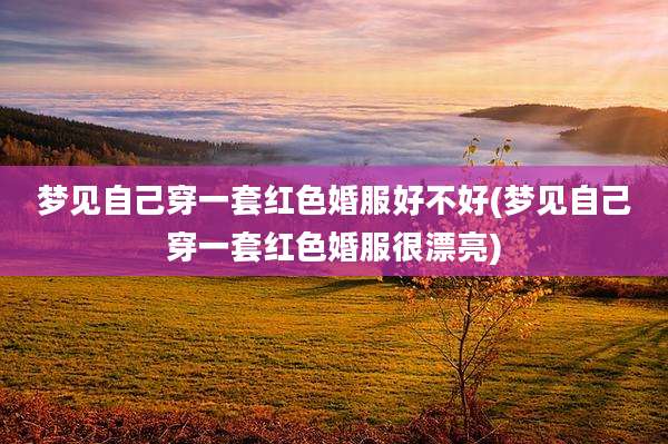 梦见自己穿一套红色婚服好不好(梦见自己穿一套红色婚服很漂亮)