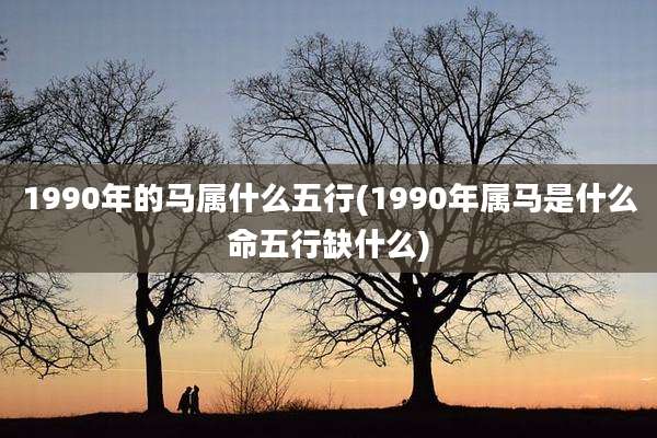 1990年的马属什么五行(1990年属马是什么命五行缺什么)