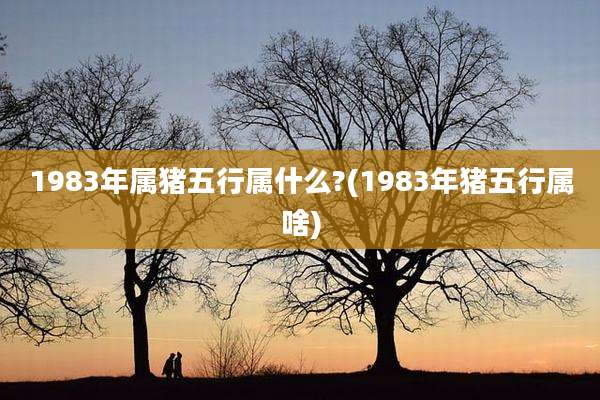 1983年属猪五行属什么?(1983年猪五行属啥)