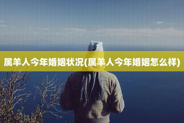 属羊人今年婚姻状况(属羊人今年婚姻怎么样)
