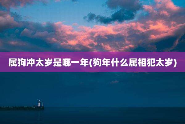 属狗冲太岁是哪一年(狗年什么属相犯太岁)