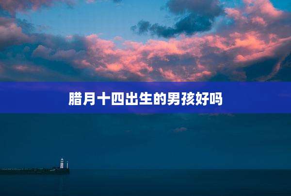 腊月十四出生的男孩好吗