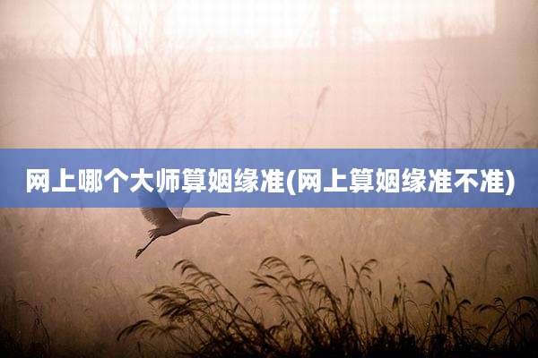 网上哪个大师算姻缘准(网上算姻缘准不准)