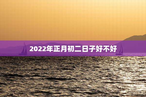 2022年正月初二日子好不好