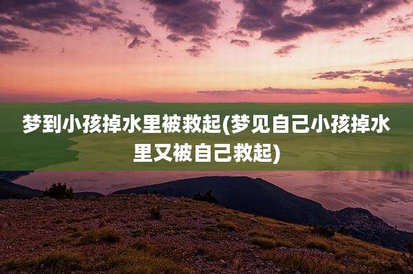 梦到小孩掉水里被救起(梦见自己小孩掉水里又被自己救起)
