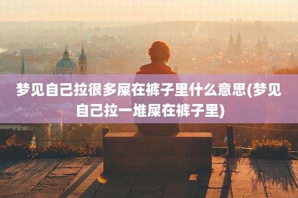 梦见自己拉很多屎在裤子里什么意思(梦见自己拉一堆屎在裤子里)