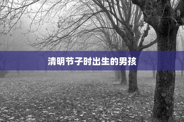 清明节子时出生的男孩
