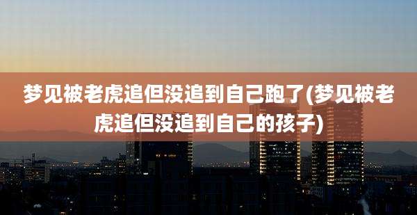 梦见被老虎追但没追到自己跑了(梦见被老虎追但没追到自己的孩子)