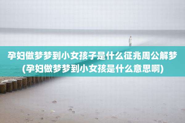 孕妇做梦梦到小女孩子是什么征兆周公解梦(孕妇做梦梦到小女孩是什么意思啊)