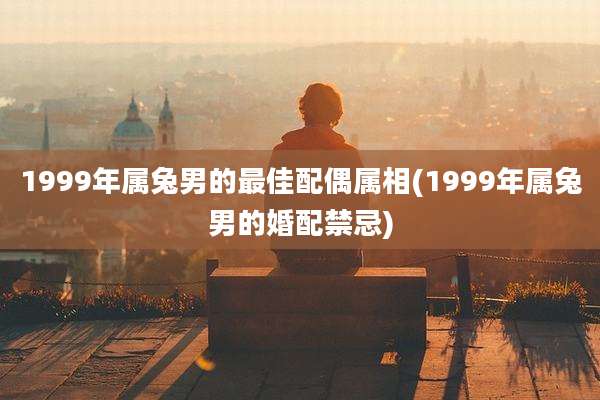 1999年属兔男的最佳配偶属相(1999年属兔男的婚配禁忌)