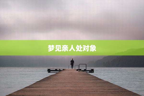 梦见亲人处对象