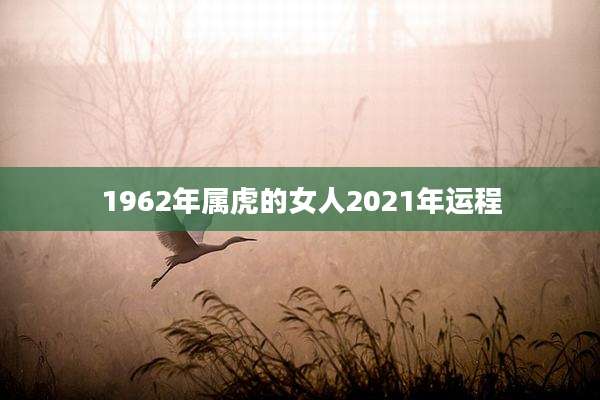 1962年属虎的女人2021年运程