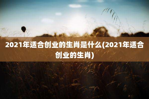 2021年适合创业的生肖是什么(2021年适合创业的生肖)