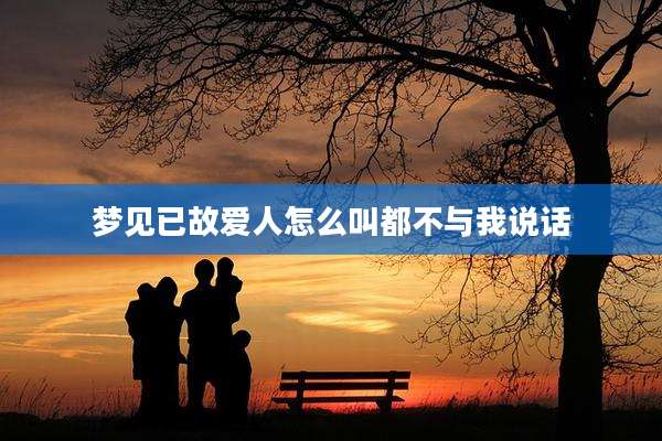 梦见已故爱人怎么叫都不与我说话
