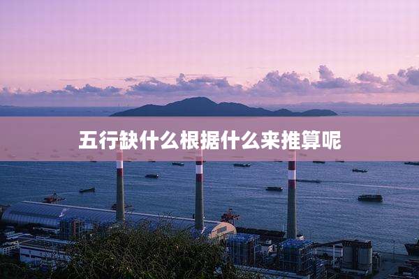 五行缺什么根据什么来推算呢