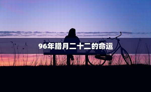 96年腊月二十二的命运