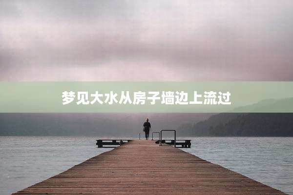 梦见大水从房子墙边上流过