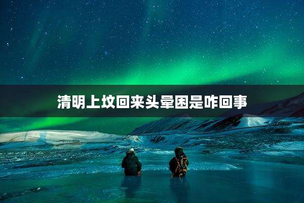 清明上坟回来头晕困是咋回事