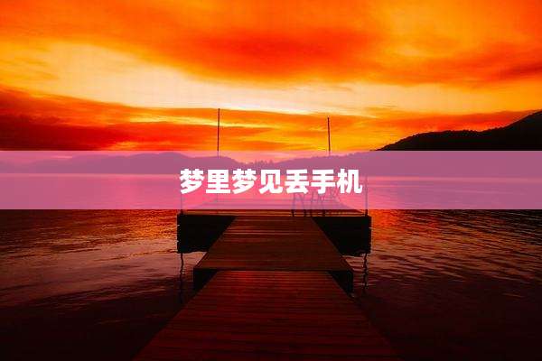 梦里梦见丢手机