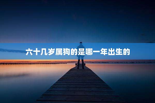 六十几岁属狗的是哪一年出生的