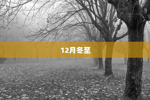 12月冬至