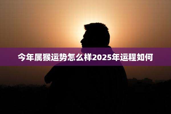 今年属猴运势怎么样2025年运程如何
