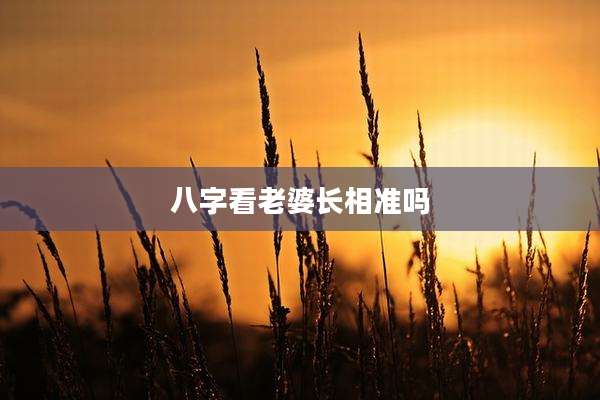 八字看老婆长相准吗