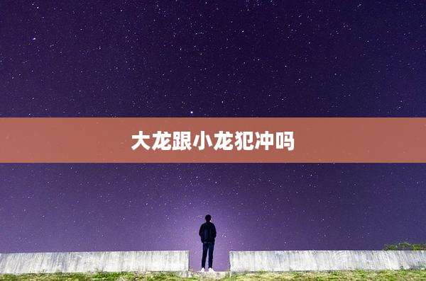大龙跟小龙犯冲吗