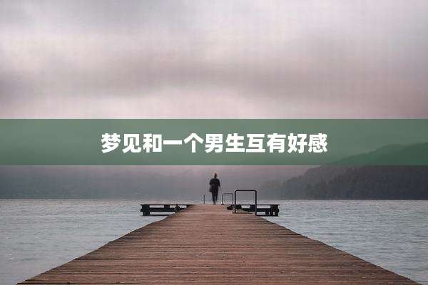 梦见和一个男生互有好感
