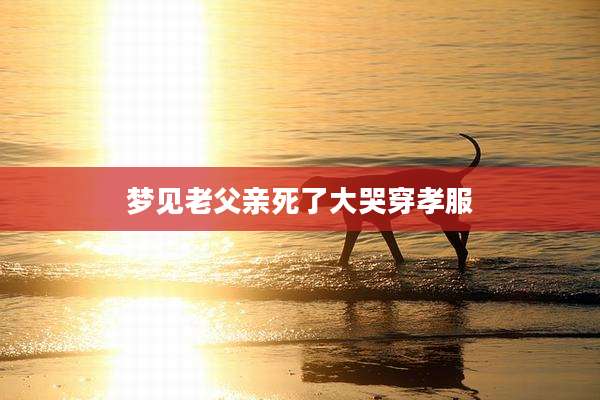 梦见老父亲死了大哭穿孝服