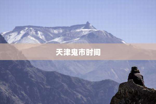 天津鬼市时间