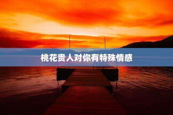 桃花贵人对你有特殊情感