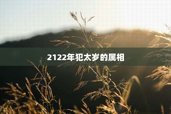 2122年犯太岁的属相
