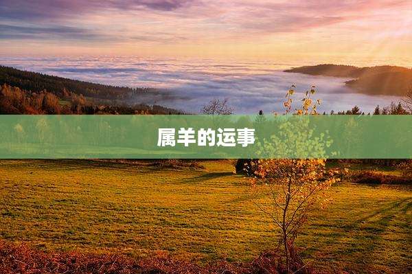 属羊的运事