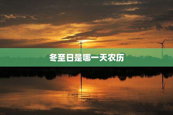 冬至日是哪一天农历