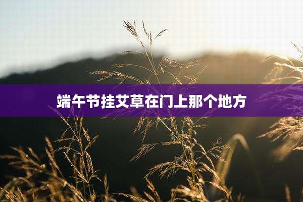 端午节挂艾草在门上那个地方