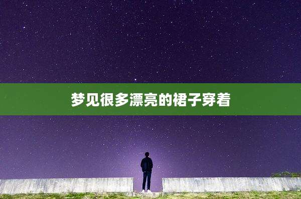 梦见很多漂亮的裙子穿着
