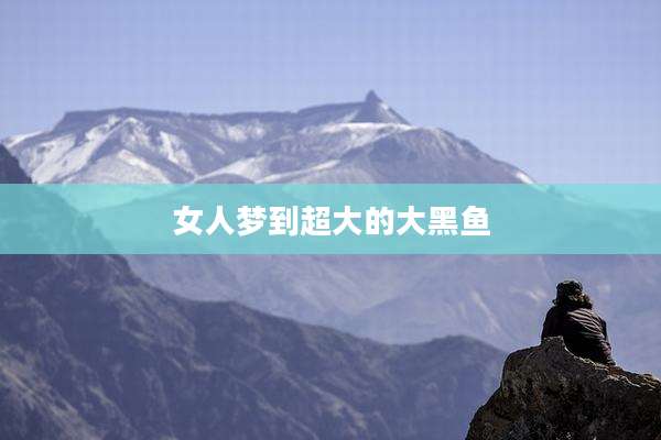 女人梦到超大的大黑鱼