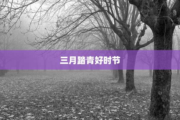 三月踏青好时节