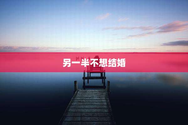 另一半不想结婚