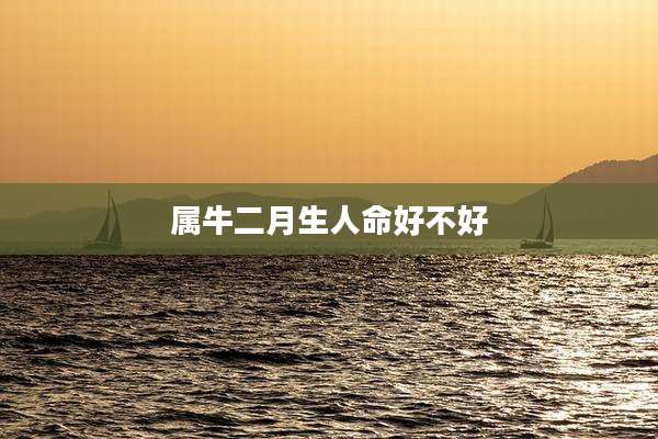 属牛二月生人命好不好