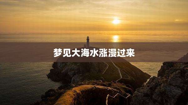 梦见大海水涨漫过来
