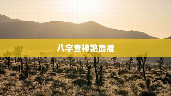 八字查神煞最准