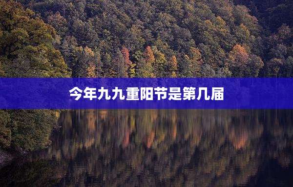 今年九九重阳节是第几届